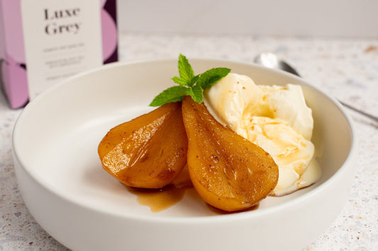 Earl Grey Poached Pears