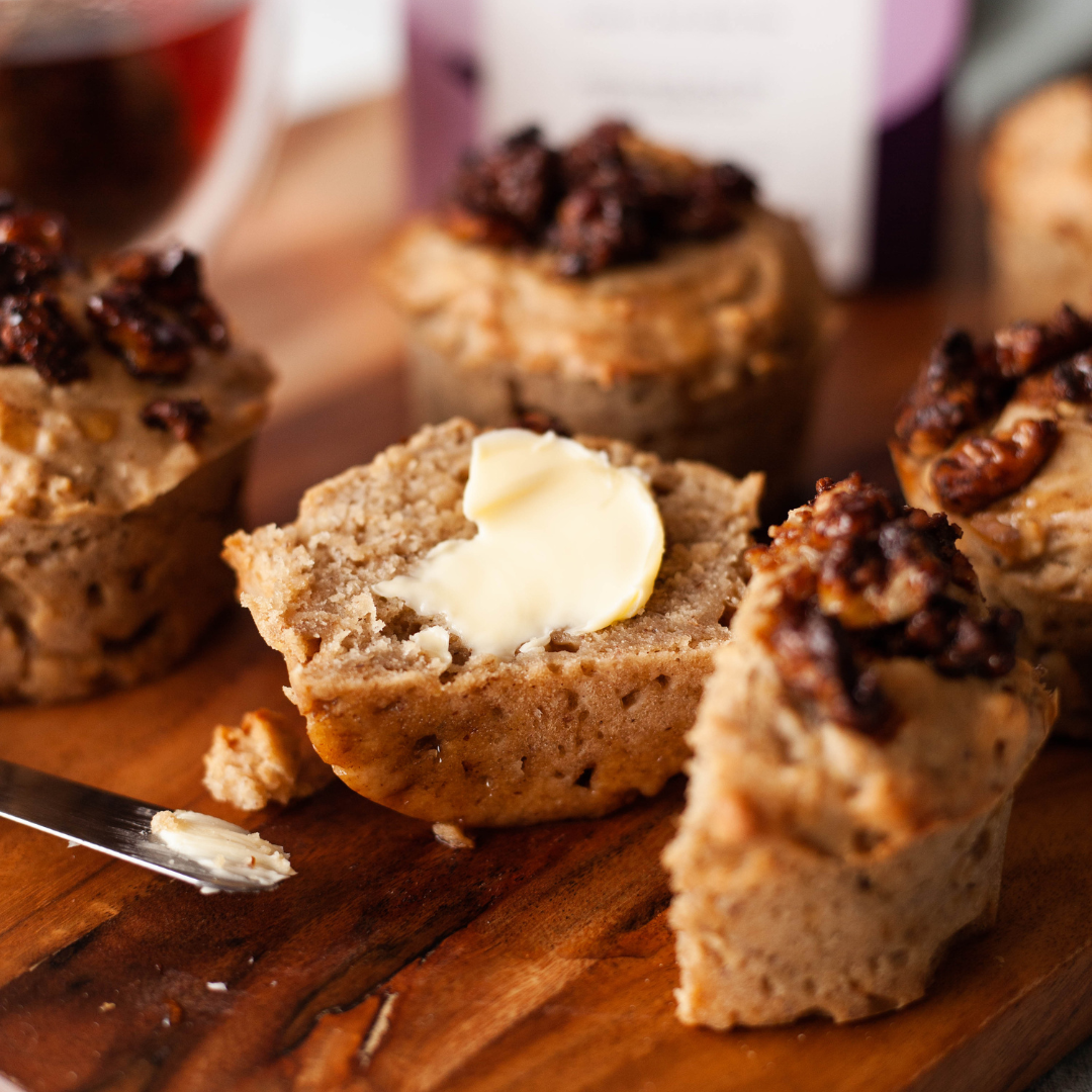 Walnut, Banana and Earl Grey Muffins