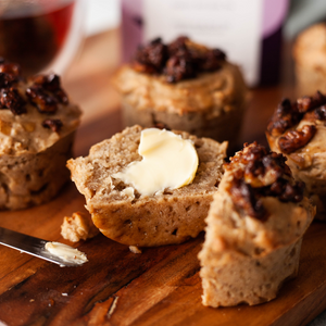 Walnut, Banana and Earl Grey Muffins