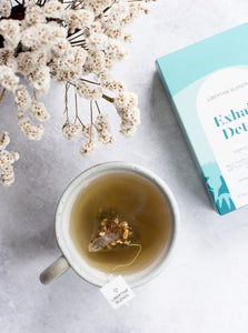 Exhale Detox herbal tea – dandelion root, milk thistle, nettle, peppermint, cinnamon, liquorice