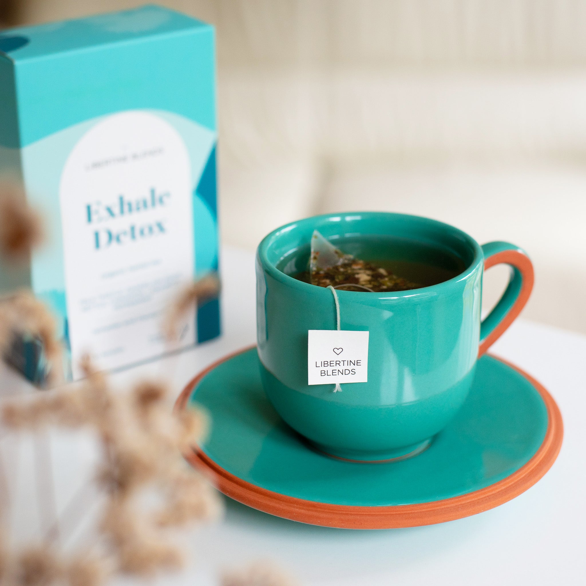 Exhale Detox herbal tea – dandelion root, milk thistle, nettle, peppermint, cinnamon, liquorice