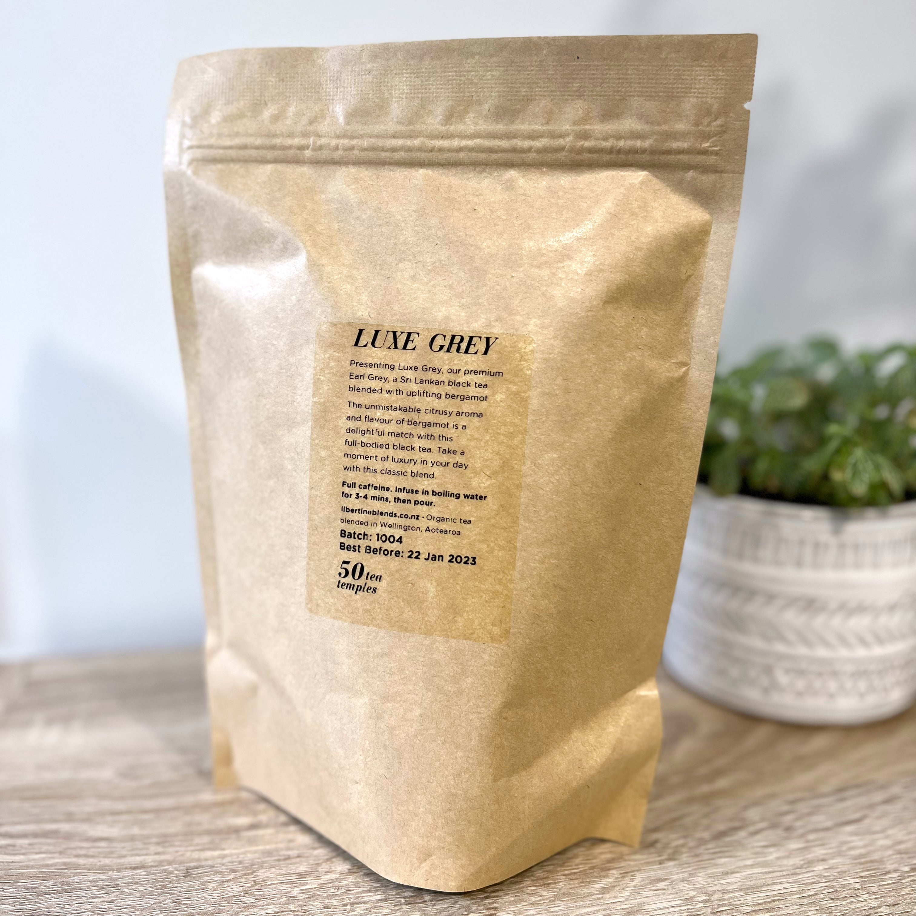 Luxe Grey – earl grey tea with citrusy bergamot